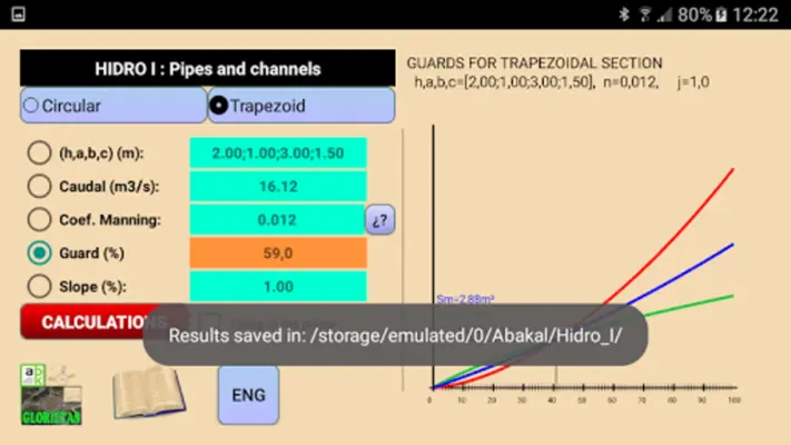 Hydraulic. Flow. Channel. Pipe android App screenshot 0