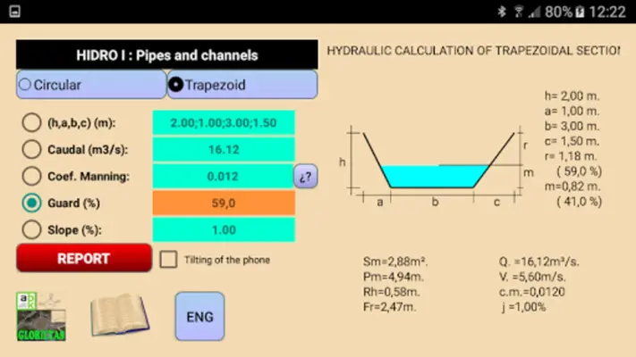 Hydraulic. Flow. Channel. Pipe android App screenshot 1